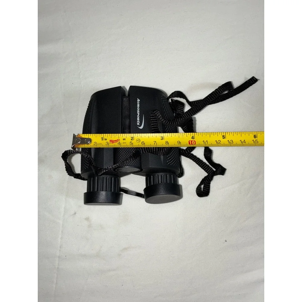 Aurosports 10x25 High Powered Binoculars Compact Wide Angle Viewing Black
